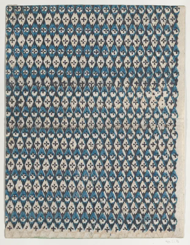 Sheet with overall diamond pattern Wall Art by Anonymous - High-Resolution Digital Print