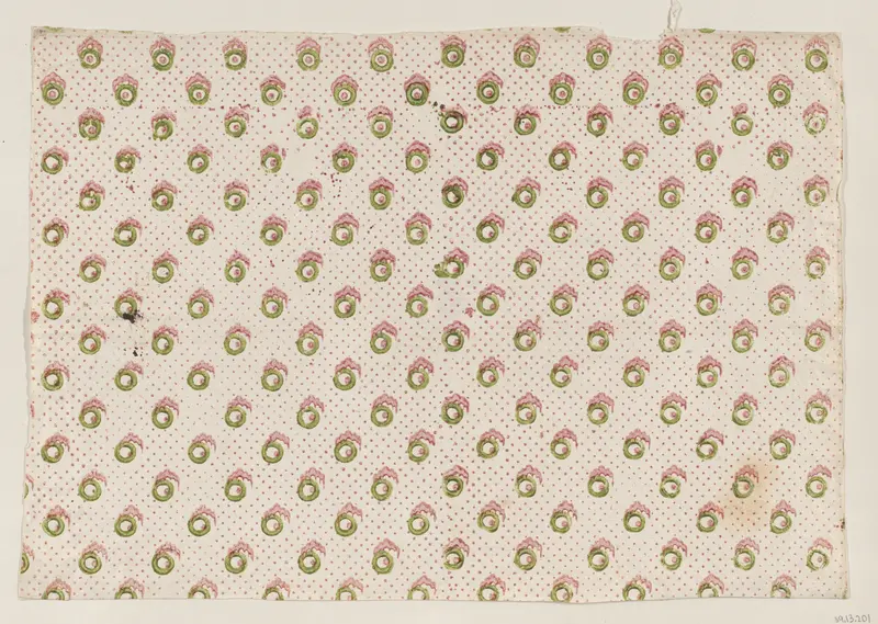 Sheet with overall dot and abstract pattern Wall Art by Anonymous - High-Resolution Digital Print