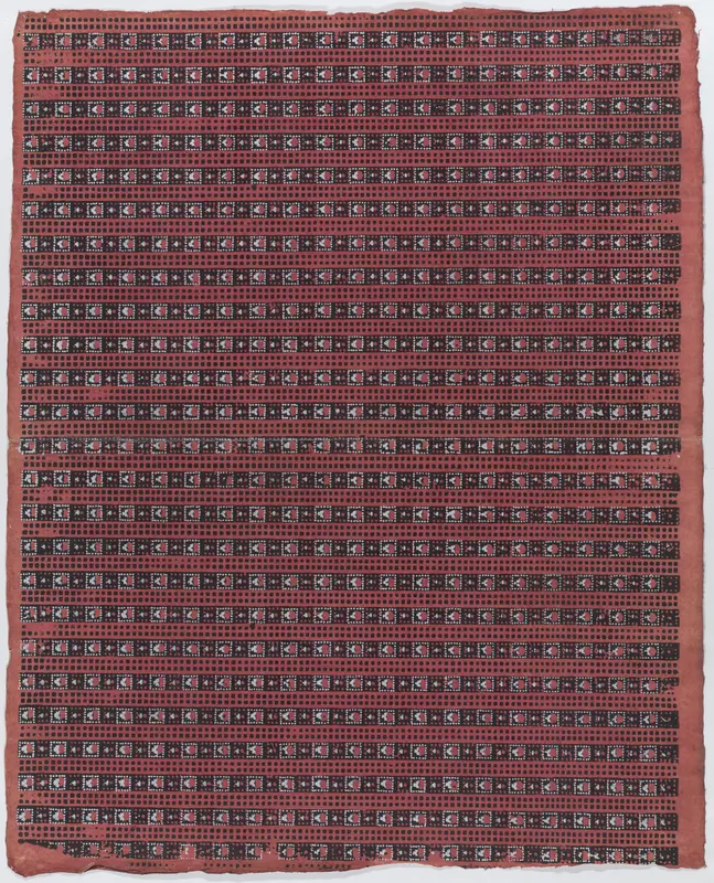 Sheet with overall geometric pattern Wall Art by Anonymous - High-Resolution Digital Print