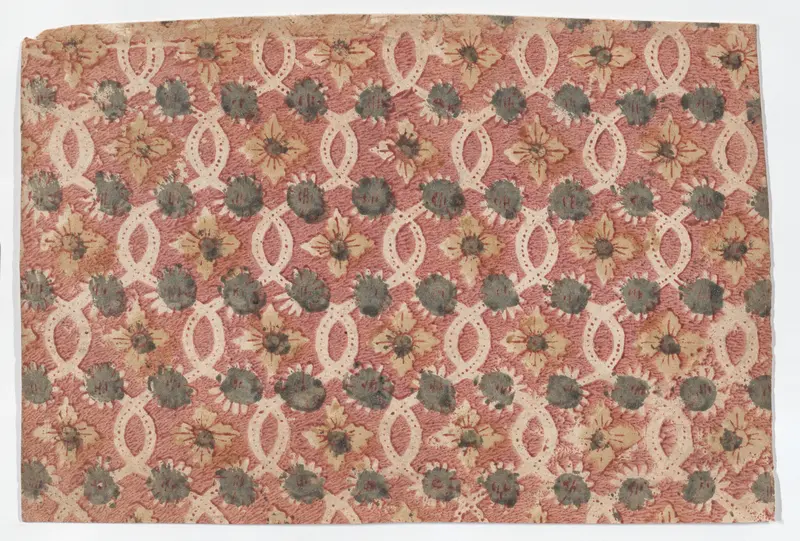 Sheet with overall lattice pattern with rosettes Wall Art by Anonymous - High-Resolution Digital Print