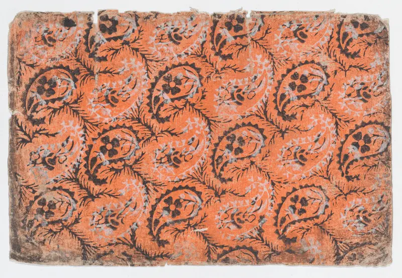 Sheet with overall paisley pattern Wall Art by Anonymous - High-Resolution Digital Print