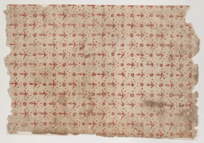 Sheet with overall pattern of dots and arrow shapes Wall Art by Anonymous - High-Resolution Digital Print