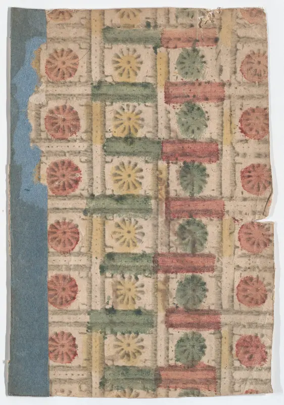Sheet with overall pattern of rosettes Wall Art by Anonymous - High-Resolution Digital Print