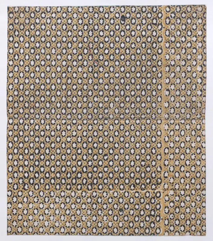 Sheet with overall pattern of stars inside ovals Wall Art by Anonymous - High-Resolution Digital Print