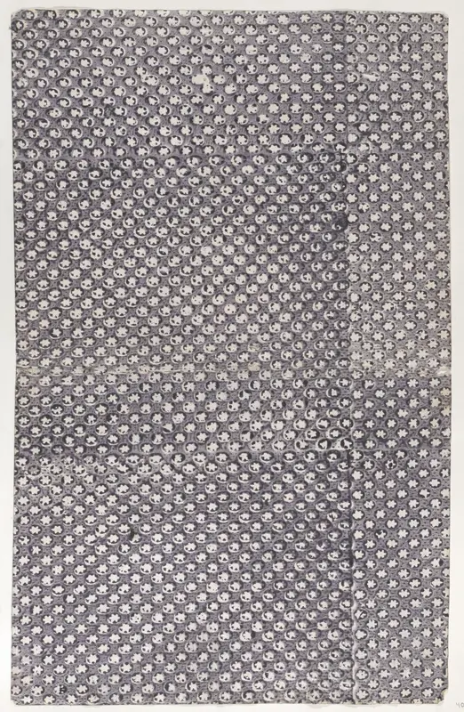 Sheet with overall pattern of triangles and dots Wall Art by Anonymous - High-Resolution Digital Print