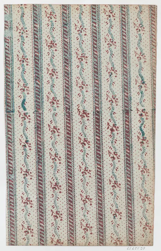Sheet with overall vine and dot pattern Wall Art by Anonymous - High-Resolution Digital Print