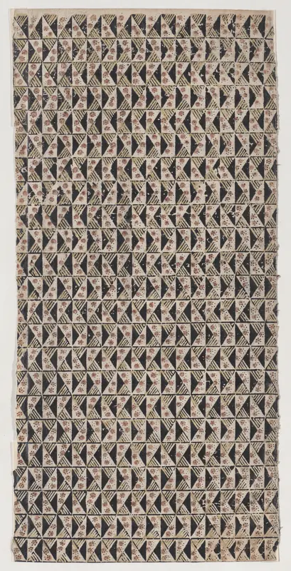Sheet with pattern of triangles Wall Art by Anonymous - High-Resolution Digital Print
