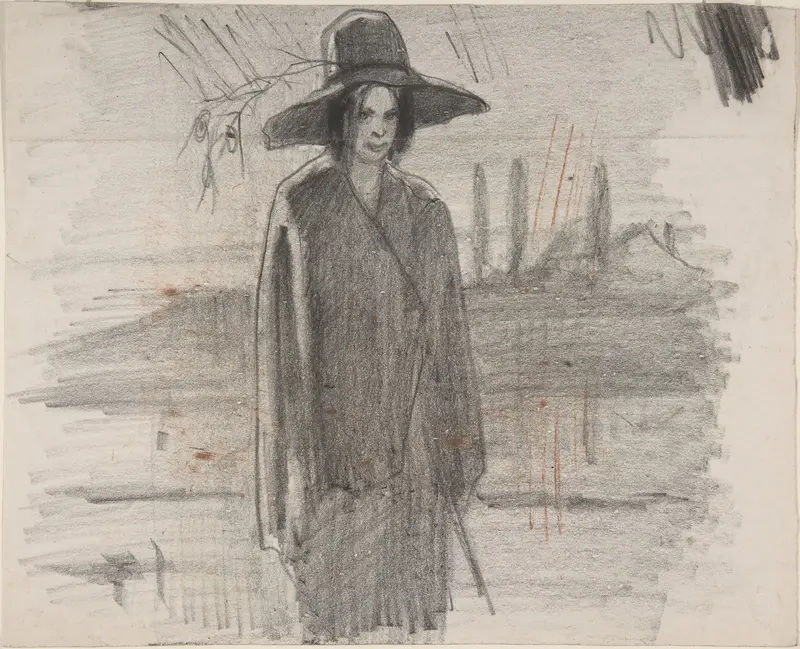 Shepherd Wall Art by Félicien Rops - High-Resolution Digital Print