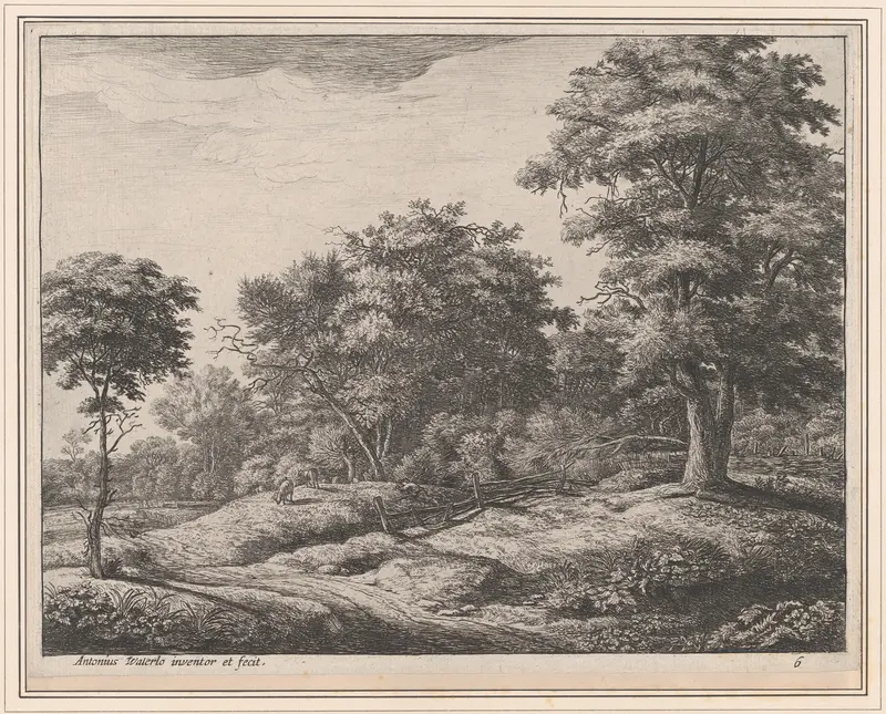 Shepherd Asleep on a Hummock Wall Art by Anthonie Waterloo - High-Resolution Digital Print