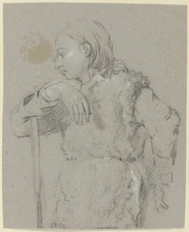 Shepherd Boy Leaning on a Staff Wall Art by Karel du Jardin - High-Resolution Digital Print