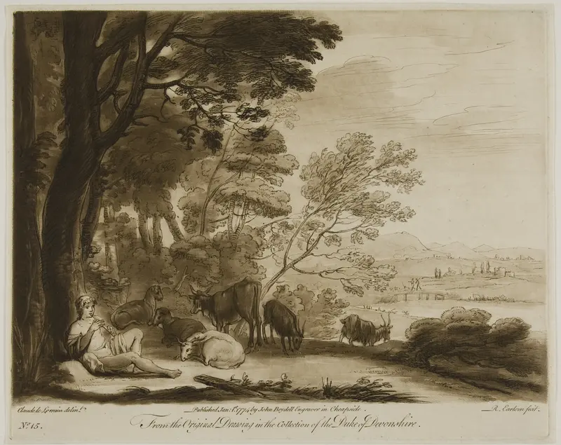 Shepherd Playing the Flute