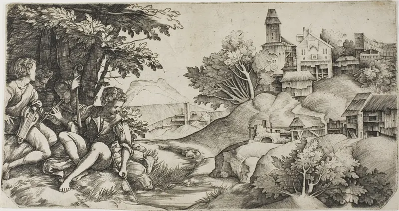 Shepherds in a Landscape