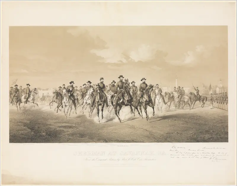 Sherman at Savannah, Georgia Wall Art by Otto Botticher - High-Resolution Digital Print