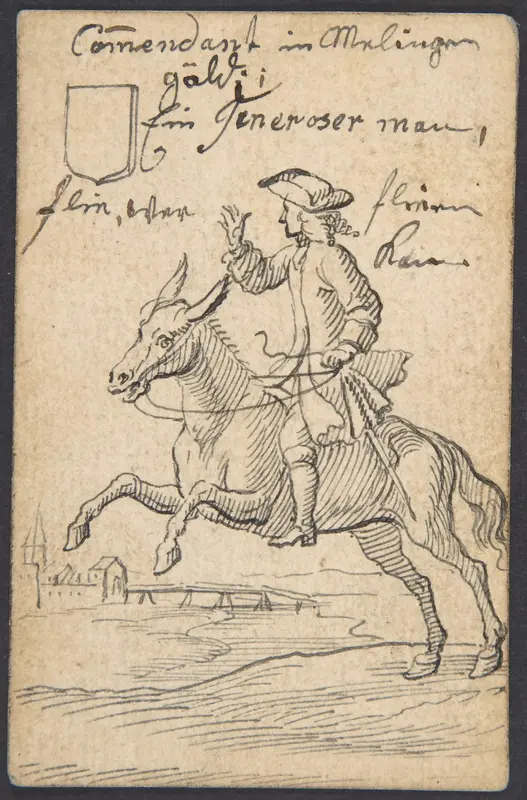 Shield Knave: A Horseman Wall Art by Johannes Brandenberg - High-Resolution Digital Print