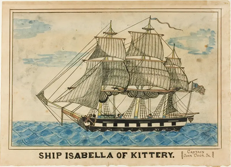 Ship Isabella of Kittery Wall Art by Unknown artist - High-Resolution Digital Print