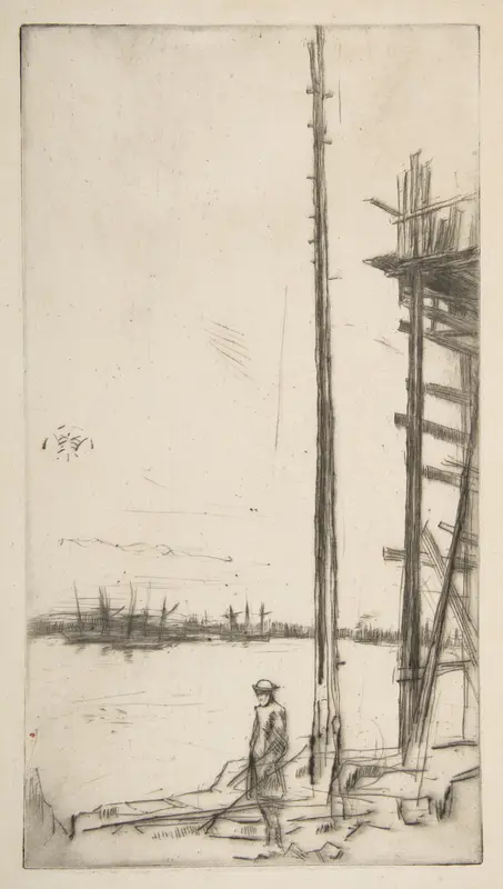 Shipbuilder's Yard, Liverpool Wall Art by James McNeill Whistler - High-Resolution Digital Print
