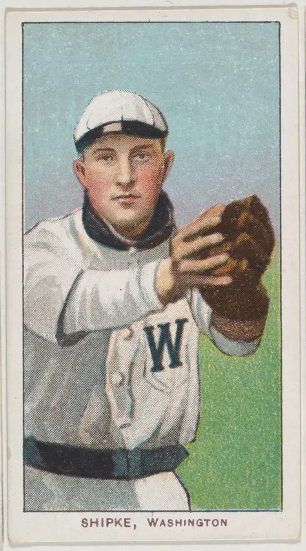 Shipke, Washington, American League, from the White Border series (T206) for the American Tobacco Company Wall Art by American Tobacco Company - High-Resolution Digital Print