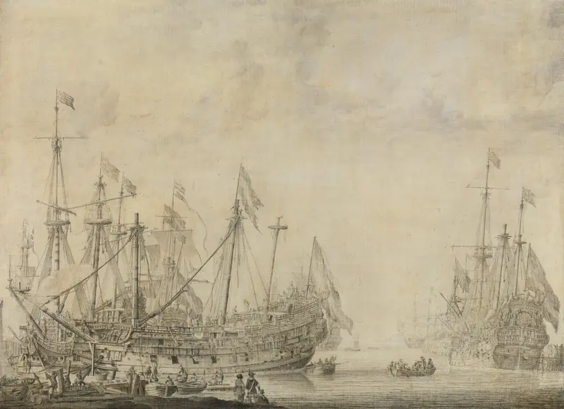 Ships after the Battle Wall Art by Unknown - High-Resolution Digital Print
