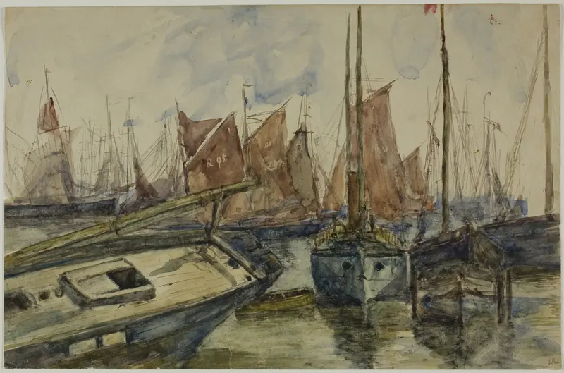 Ships in Port Wall Art by Unknown artist - High-Resolution Digital Print