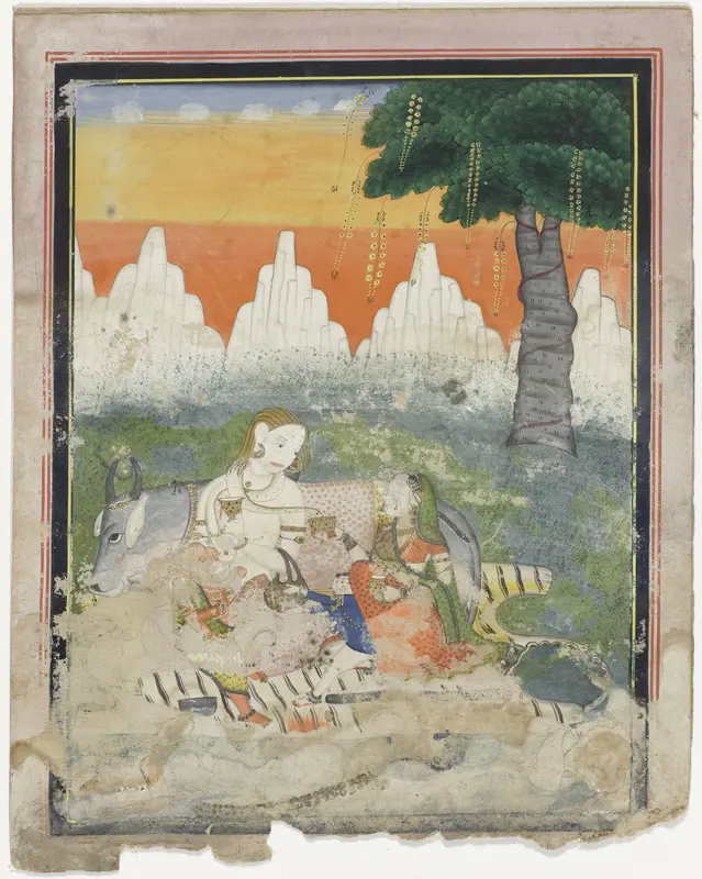 Shiva en Parvati Wall Art by anonymous - High-Resolution Digital Print