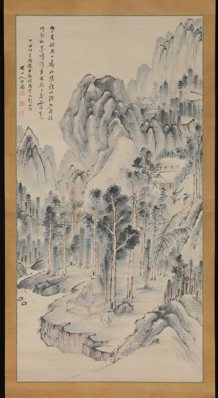 Shōrinji Temple Wall Art by Okada Beisanjin - High-Resolution Digital Print