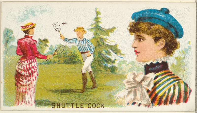 Shuttlecock, from the Games and Sports series (N165) for Old Judge Cigarettes Wall Art by Goodwin & Company - High-Resolution Digital Print