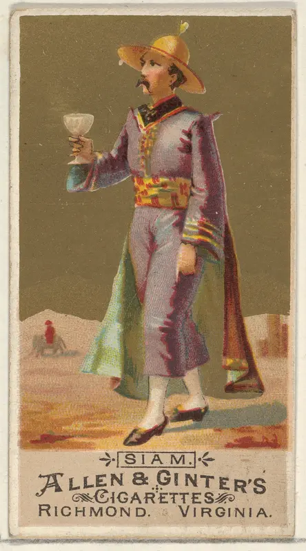 Siam, from the Natives in Costume series (N16) for Allen & Ginter Cigarettes Brands Wall Art by Allen & Ginter - High-Resolution Digital Print
