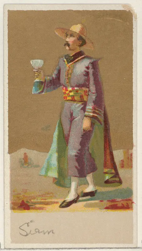 Siam, from the Natives in Costume series (N16), Teofani Issue, for Allen & Ginter Cigarettes Brands Wall Art by Allen & Ginter - High-Resolution Digital Print