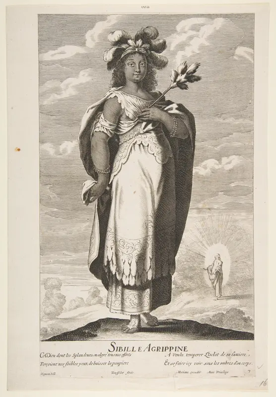 Sibylle Agrippa, from "Douze Sibylles" Wall Art by Gilles Rousselet - High-Resolution Digital Print