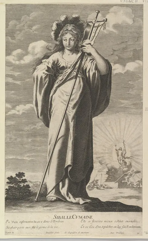 Sibylle de Cumes, from "Douze Sibylles" Wall Art by Gilles Rousselet - High-Resolution Digital Print
