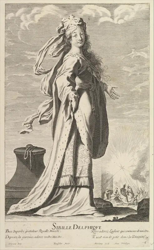 Sibylle Delphique, from "Douze Sibylles" Wall Art by Gilles Rousselet - High-Resolution Digital Print