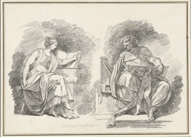 Sibylle Erythrea en de profeet Daniël Wall Art by Jean Honoré Fragonard - High-Resolution Digital Print