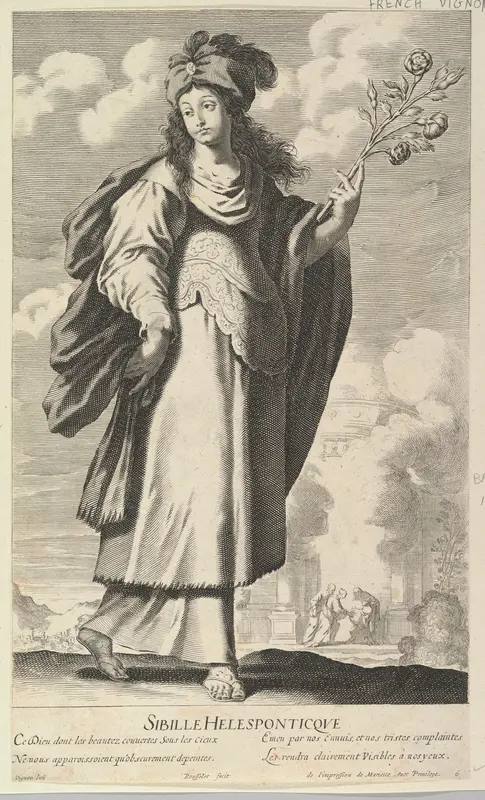 Sibylle Hellespontique, from "Douze Sibylles" Wall Art by Gilles Rousselet - High-Resolution Digital Print