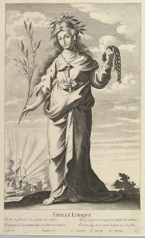 Sibylle Lybique, from "Douze Sibylles" Wall Art by Gilles Rousselet - High-Resolution Digital Print