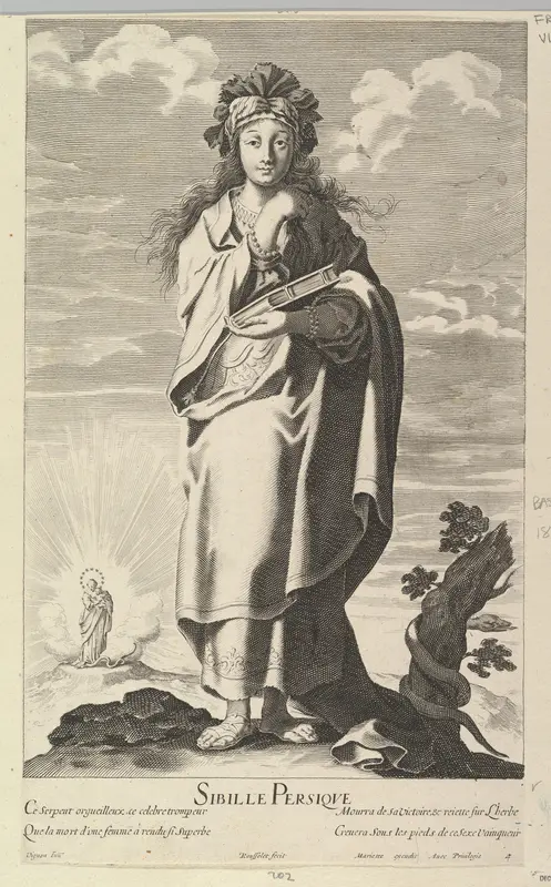 Sibylle Persique, from "Douze Sibylles" Wall Art by Gilles Rousselet - High-Resolution Digital Print