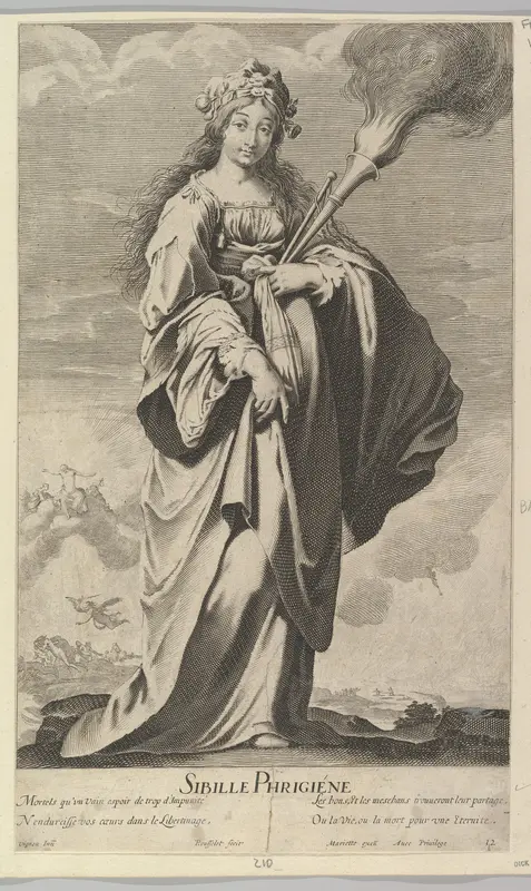 Sibylle Phrygienne, from "Douze Sibylles" Wall Art by Gilles Rousselet - High-Resolution Digital Print