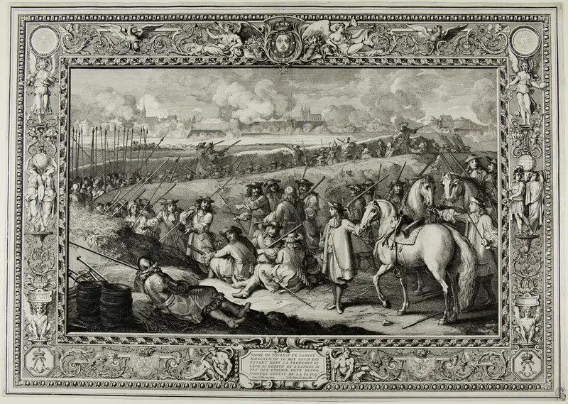 Siege of Tourney MDCLXVII Wall Art by Sébastien Le Clerc, the elder - High-Resolution Digital Print