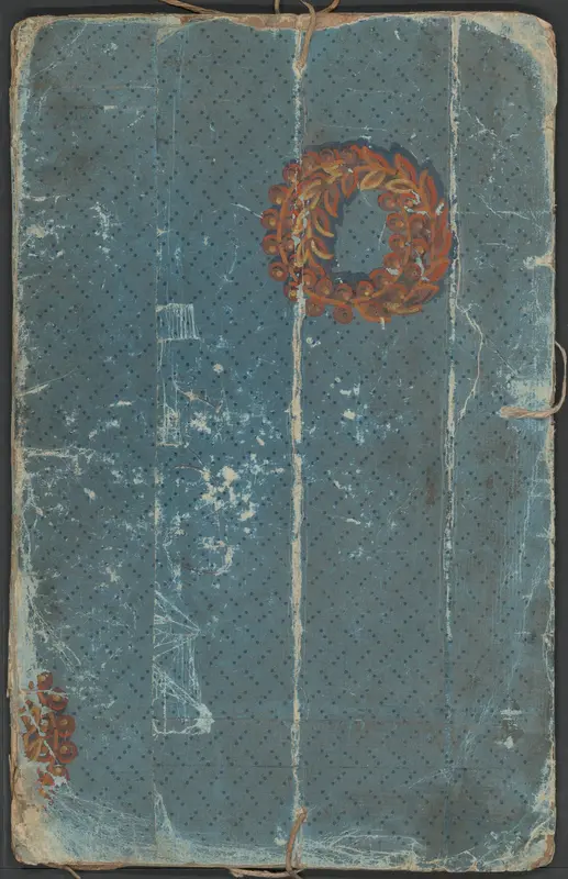 Sierpapier met bloemen en kransen Wall Art by anonymous - High-Resolution Digital Print