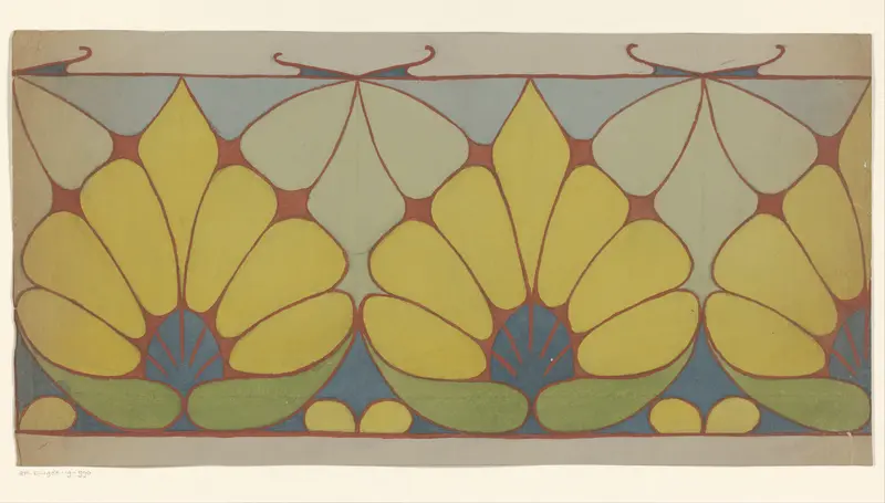 Sierrand met bloempatroon Wall Art by Reinier Willem Petrus de Vries (1874-1953) - High-Resolution Digital Print