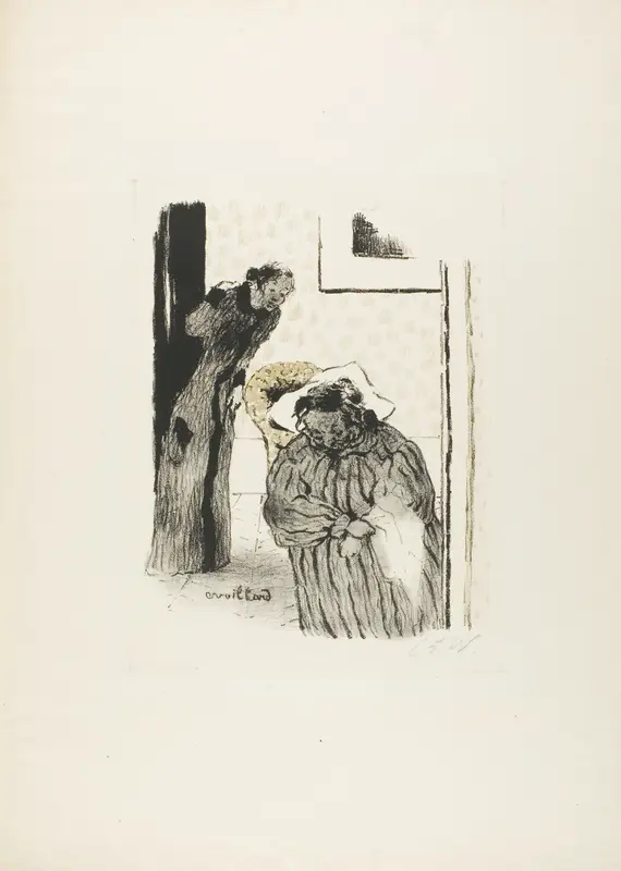 Siesta, from the first album of L'Estampe originale Wall Art by Édouard Jean Vuillard - High-Resolution Digital Print