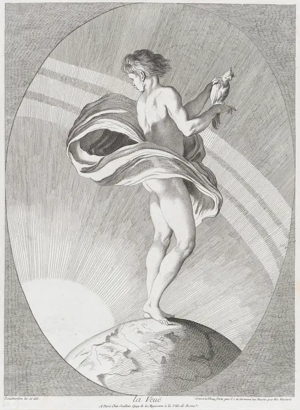 Sight, from "The Five Senses" Wall Art by Anne Claude Philippe de Tubières, comte de Caylus - High-Resolution Digital Print