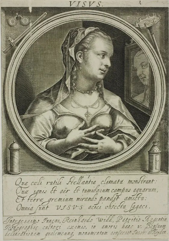Sight, plate one from The Five Senses Wall Art by Jacob van der Heyden - High-Resolution Digital Print