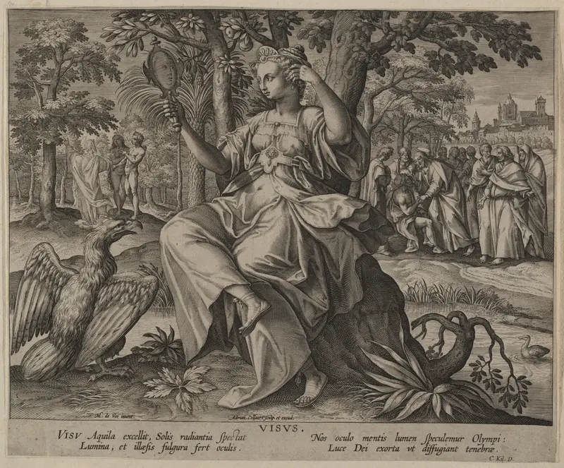 Sight (Visus), from "The Five Senses" Wall Art by Maerten de Vos - High-Resolution Digital Print