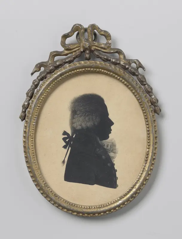 Silhouet portret van een man Wall Art by Simon Schaasberg - High-Resolution Digital Print