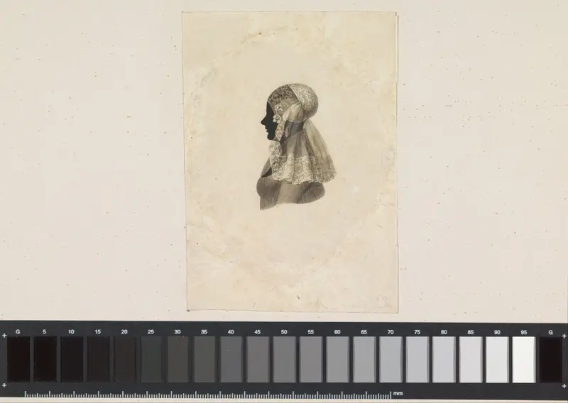 Silhouet van een Friezin Wall Art by Gerrit Jacobus Geusendam - High-Resolution Digital Print