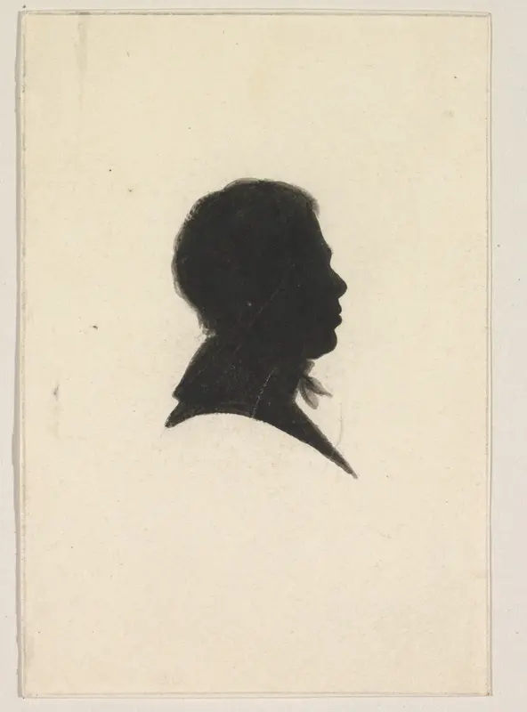 Silhouet van een man, naar rechts Wall Art by Jan Willem Caspari - High-Resolution Digital Print