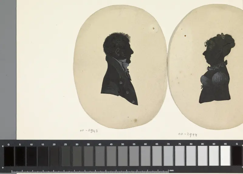 Silhouet van een man Wall Art by anonymous - High-Resolution Digital Print