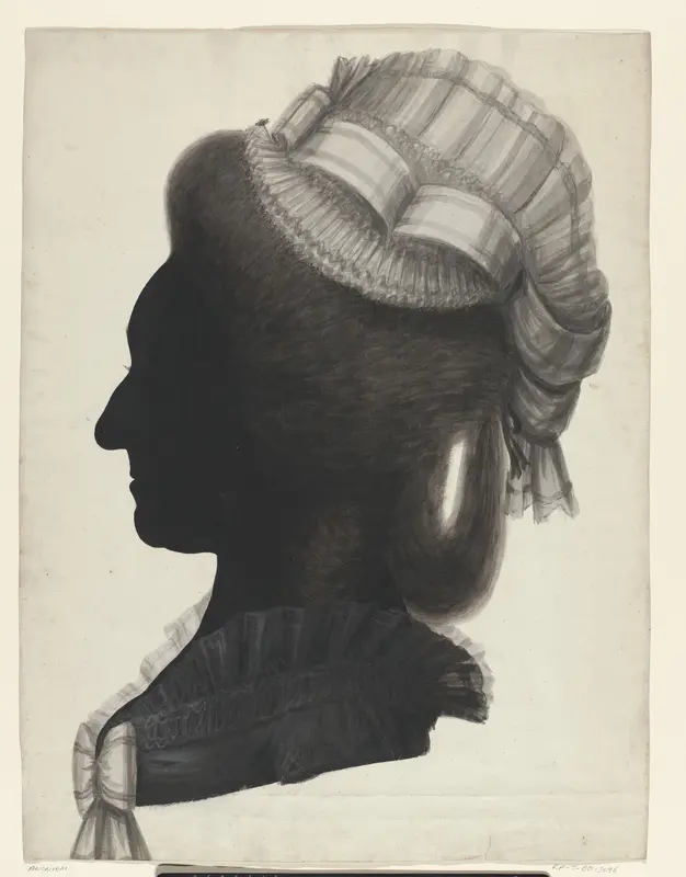 Silhouet van een vrouw Wall Art by anonymous - High-Resolution Digital Print