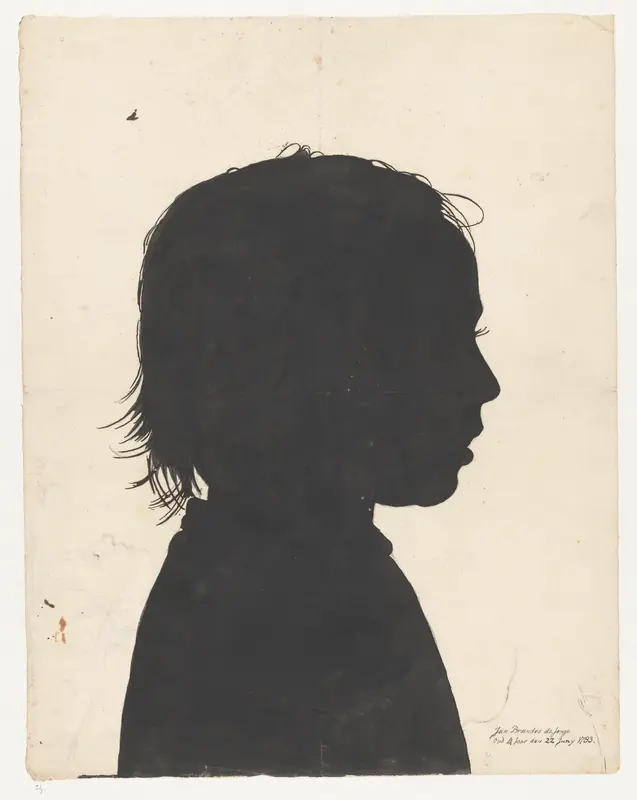 Silhouetportret Jan Brandes junior Wall Art by Jan Brandes - High-Resolution Digital Print