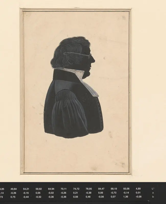 Silhouetportret van Charles Guillaume Merkus Wall Art by Unknown - High-Resolution Digital Print